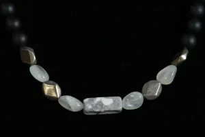 Men's White Turquoise Gemstone Necklace