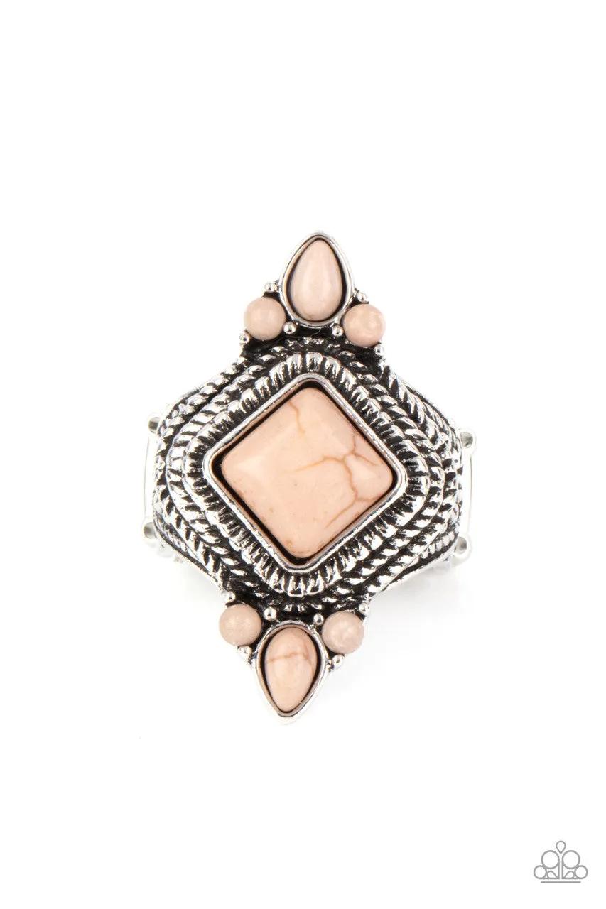 Mesa Mystic Brown Paparazzi Ring