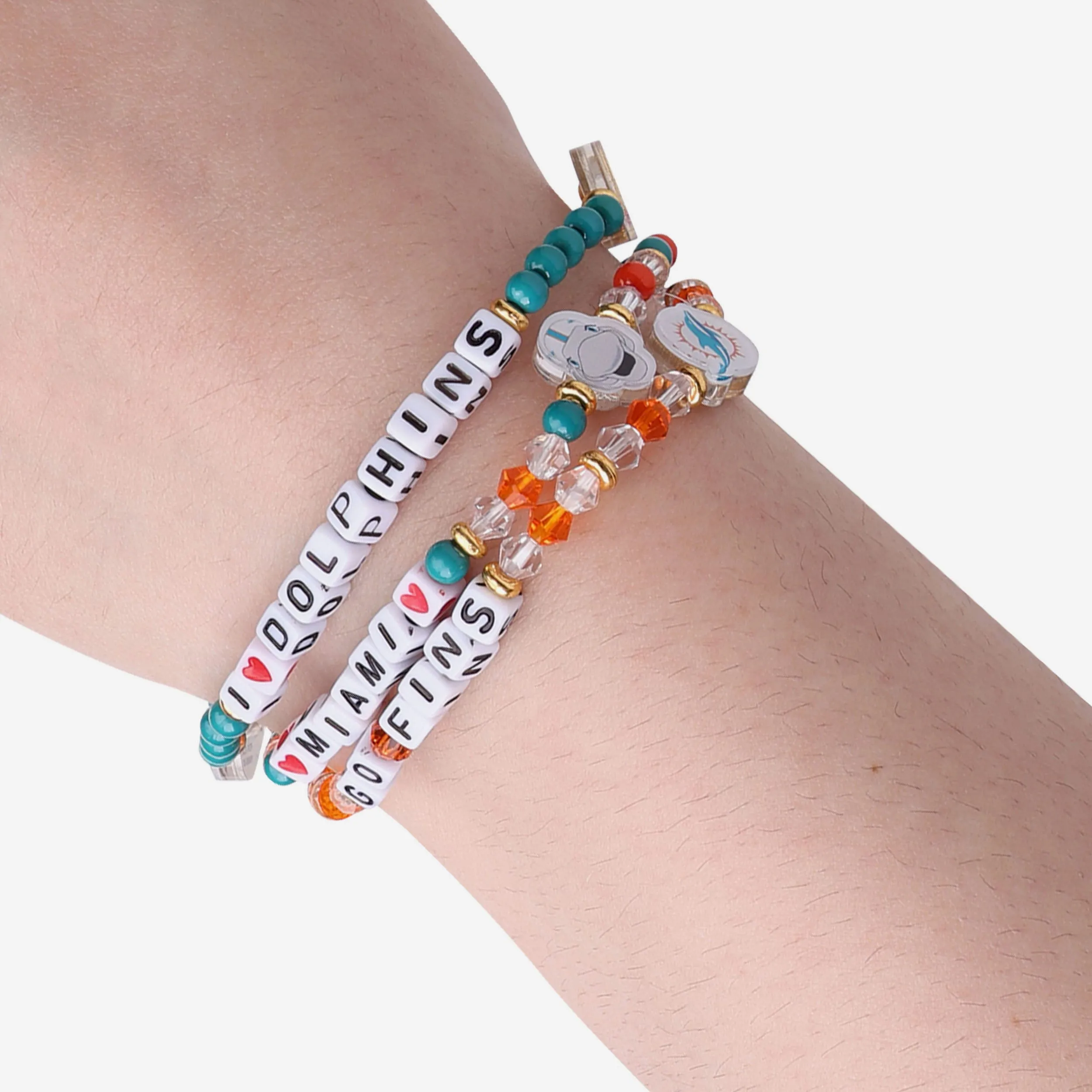 Miami Dolphins 3 Pack Friendship Bracelet