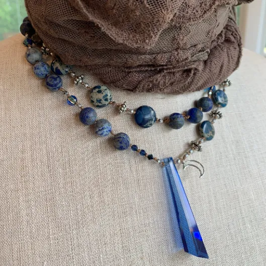 Midnight Moonsong Long Necklace
