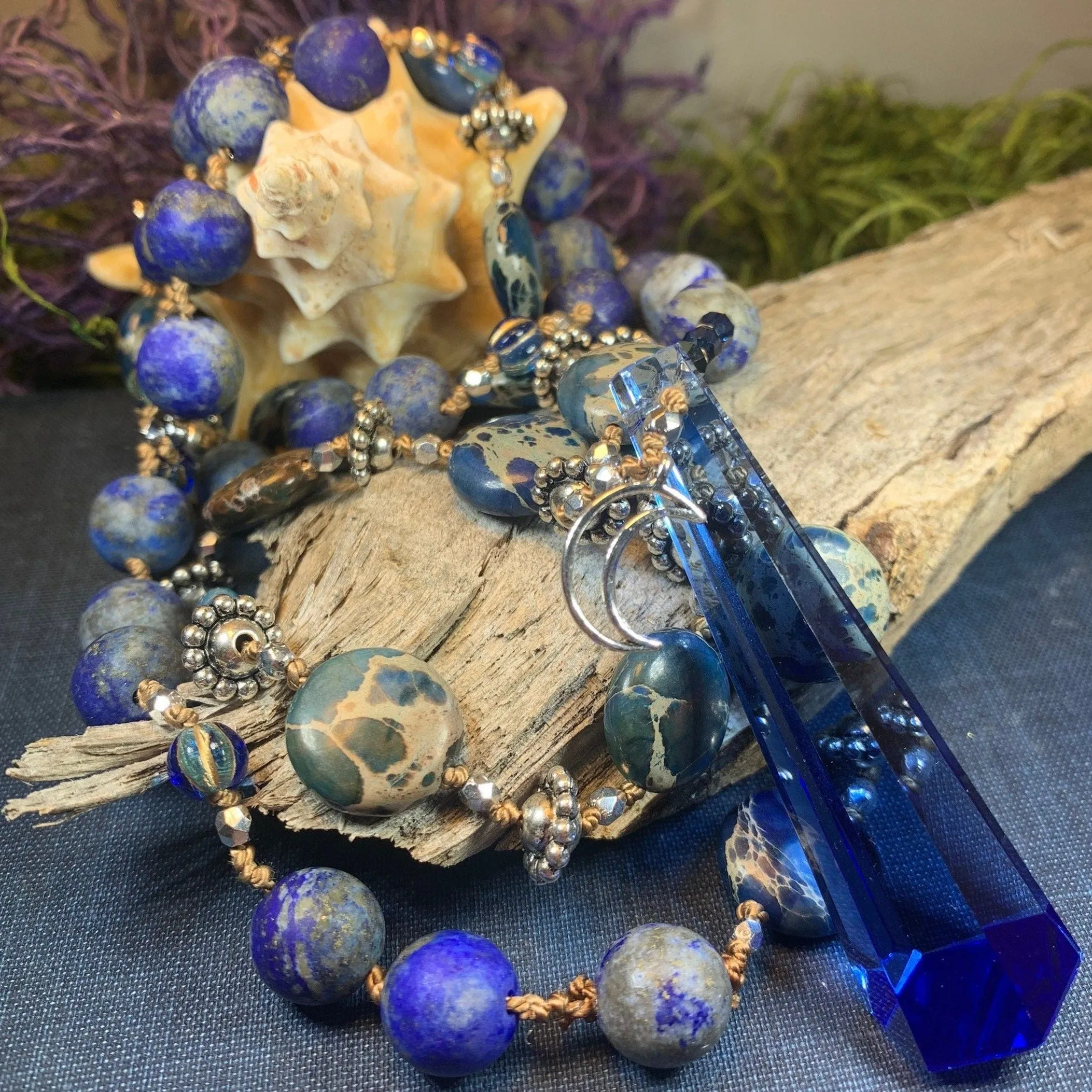 Midnight Moonsong Long Necklace