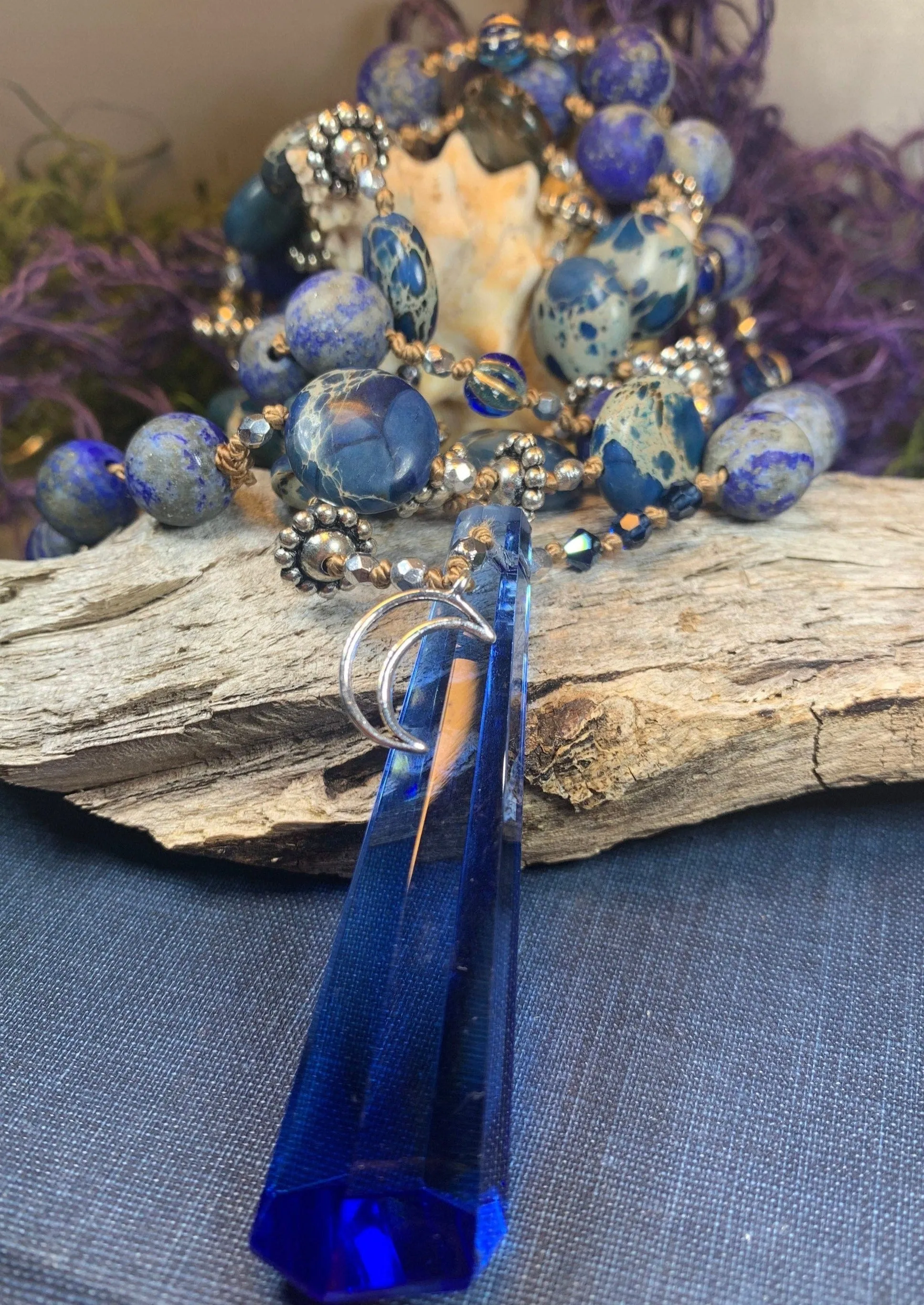 Midnight Moonsong Long Necklace