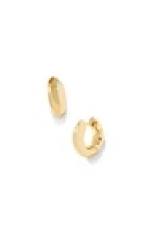 MIKKI METAL HUGGIE EARRINGS