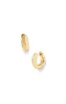 MIKKI METAL HUGGIE EARRINGS