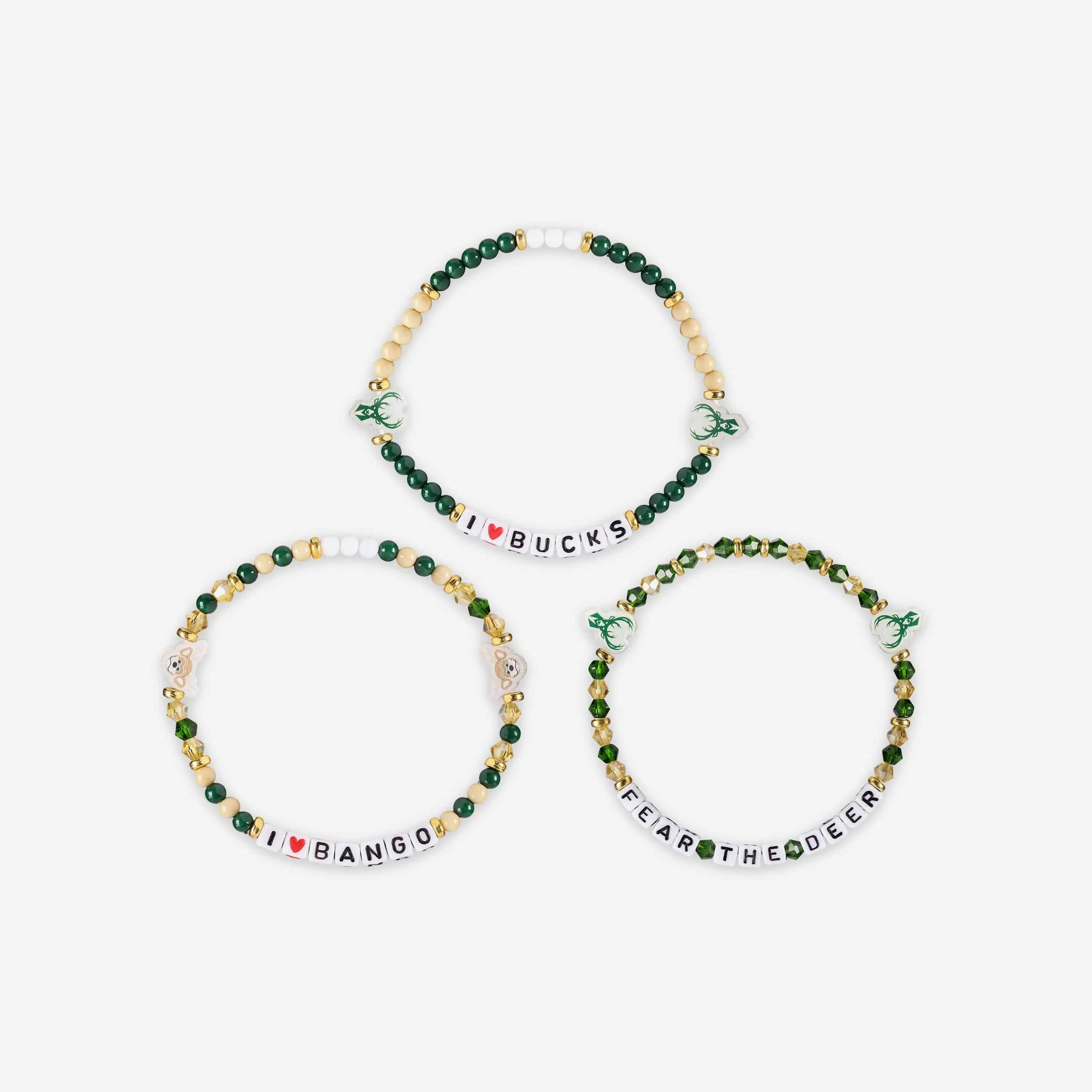 Milwaukee Bucks 3 Pack Friendship Bracelet