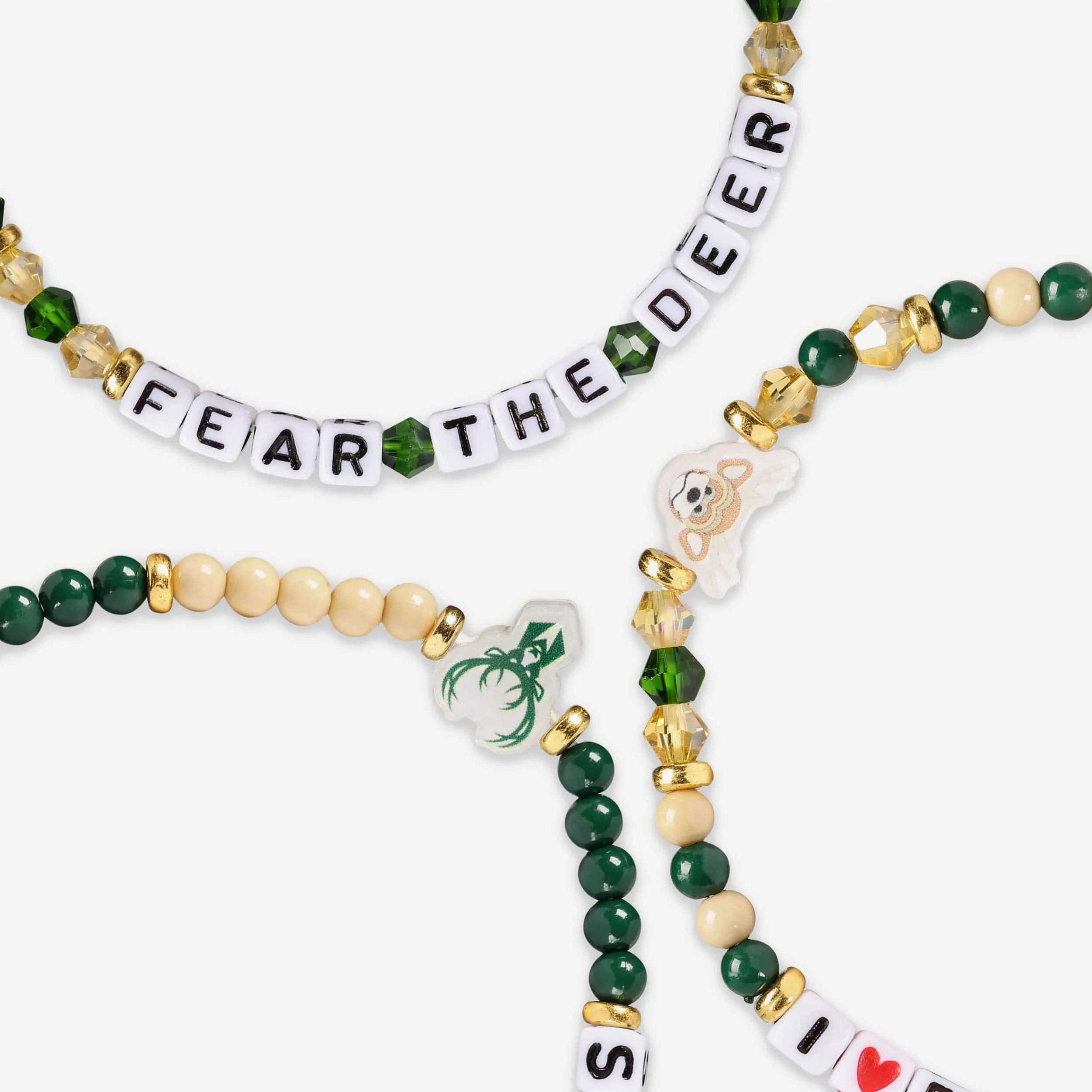 Milwaukee Bucks 3 Pack Friendship Bracelet