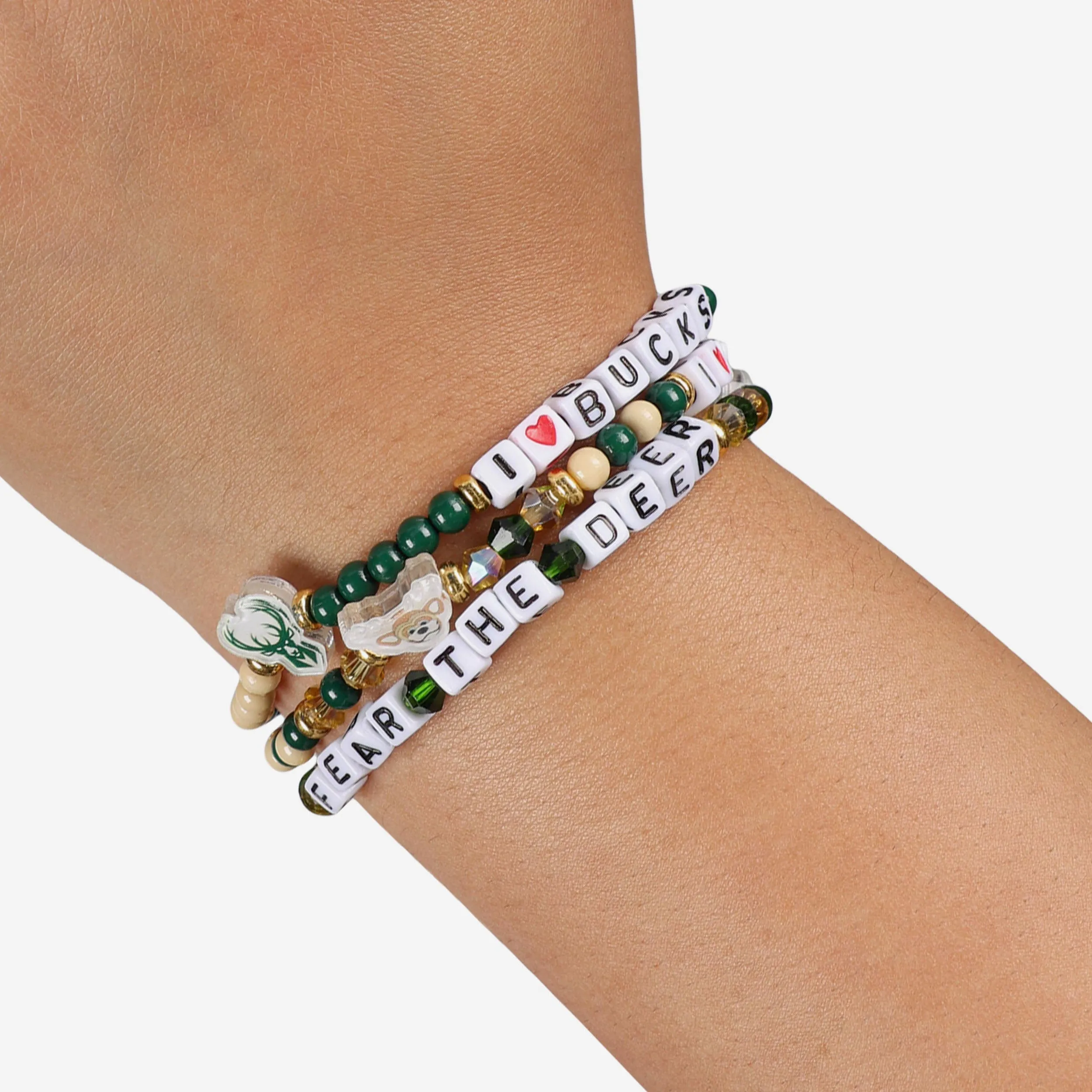 Milwaukee Bucks 3 Pack Friendship Bracelet