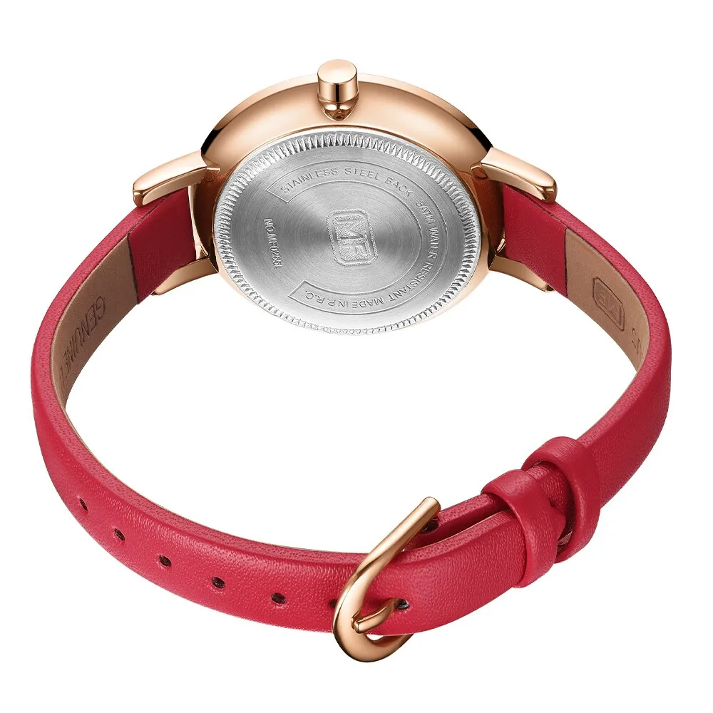 MINI FOCUS Women Casual Watches Luxury Leather Strap Quartz Watch Ladies Analog Creative Watch Top Brand Relogio Feminino Clock
