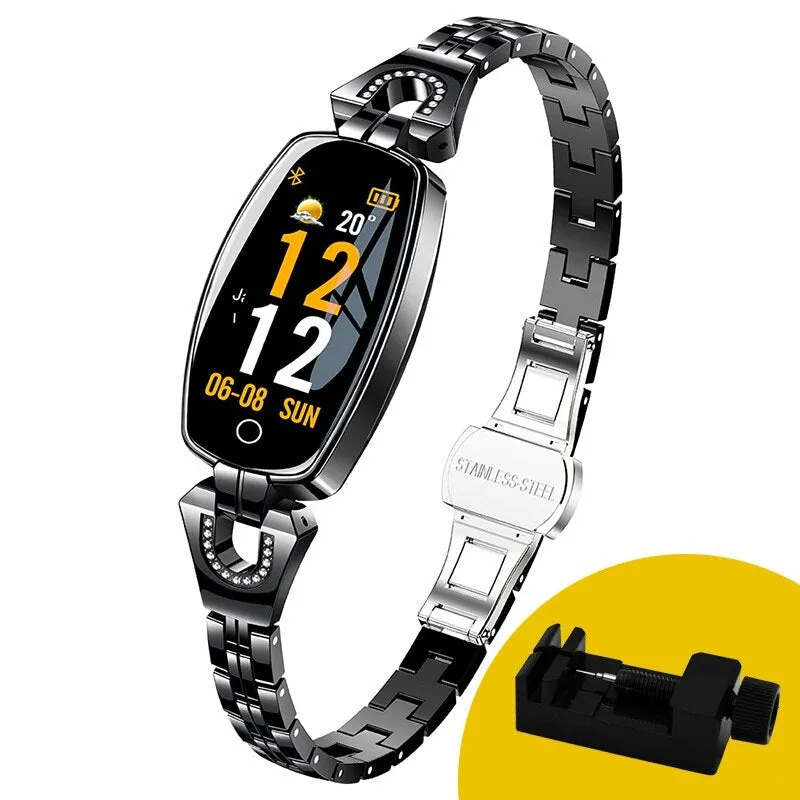 MNWT H8 Fashion Smart Wristwatches Women Digital Watches Ladies 2022 Waterproof Heart Rate Monitoring Bluetooth For Android IOS