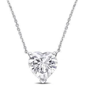 Moissanite Heart Pendant