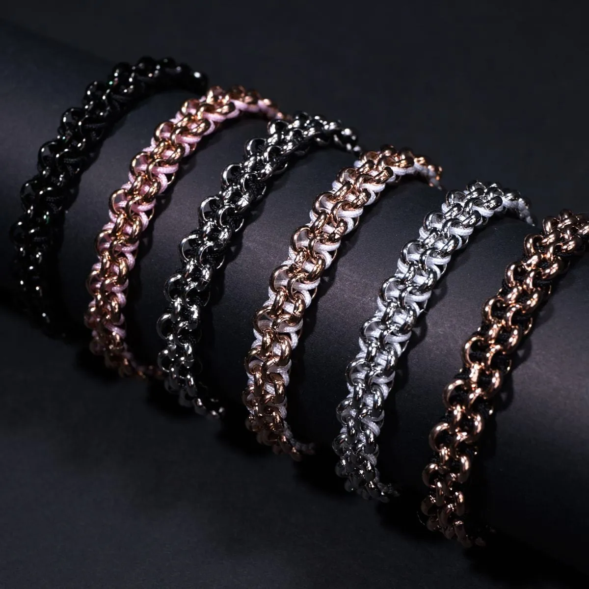 Mountain Gorilla Links | Mini Kismet Bracelet | Black x Gunmetal