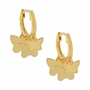 Multi Butterfly Huggie Earring