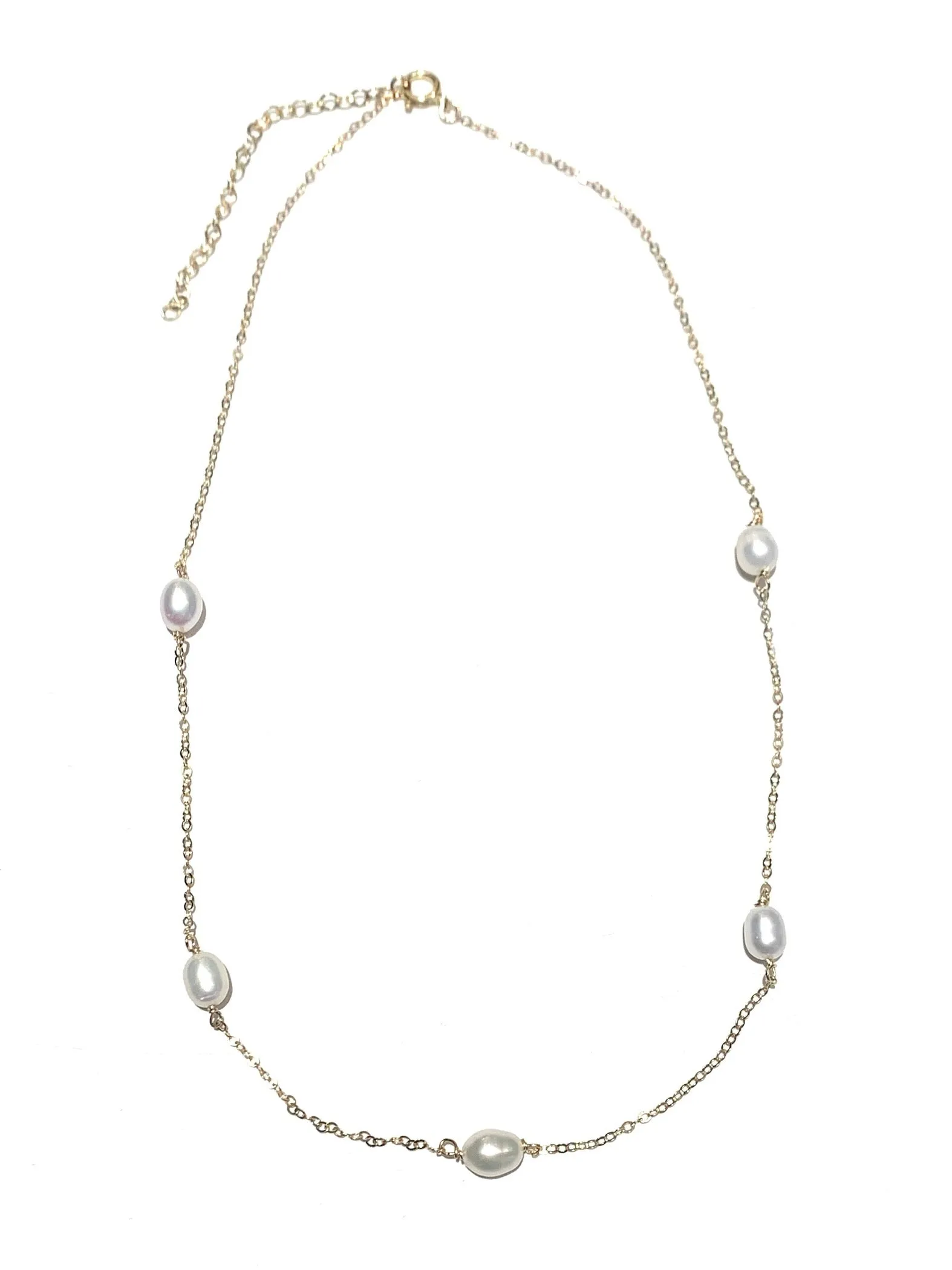 MUNS- Pearl Beaded Short Necklace