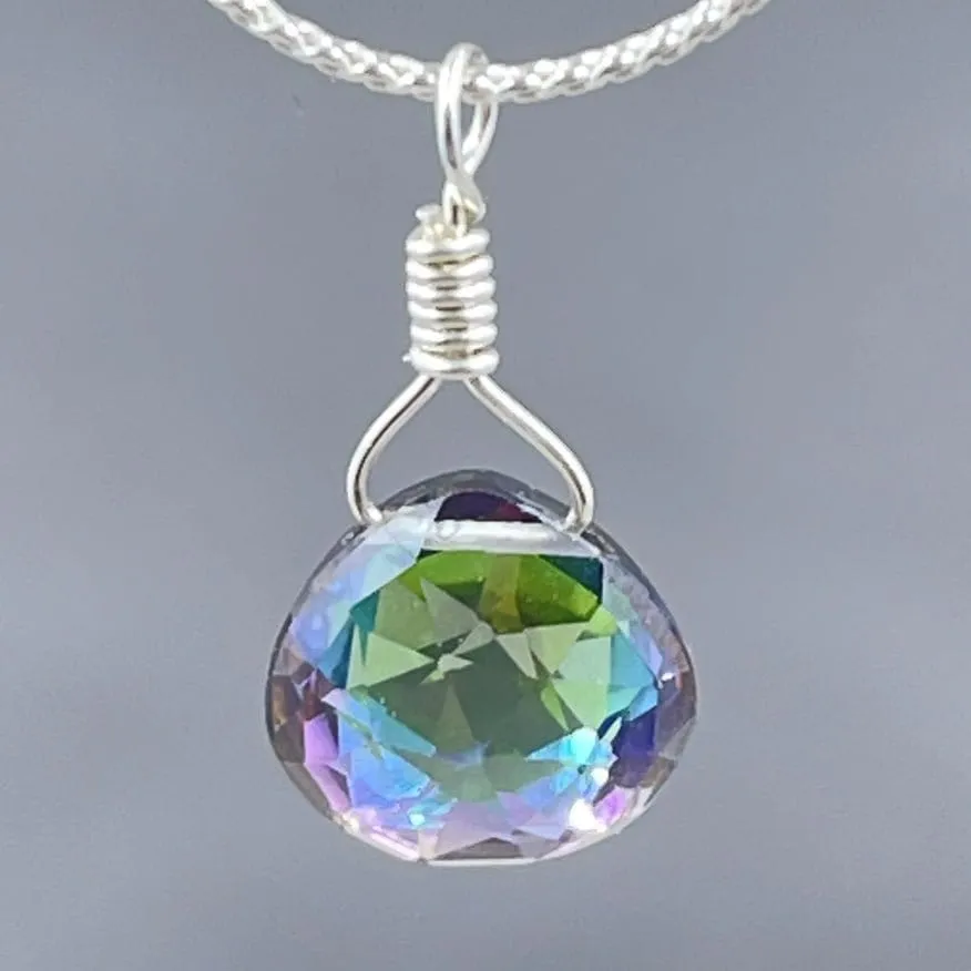 Mystic Topaz Petite Drop Necklace