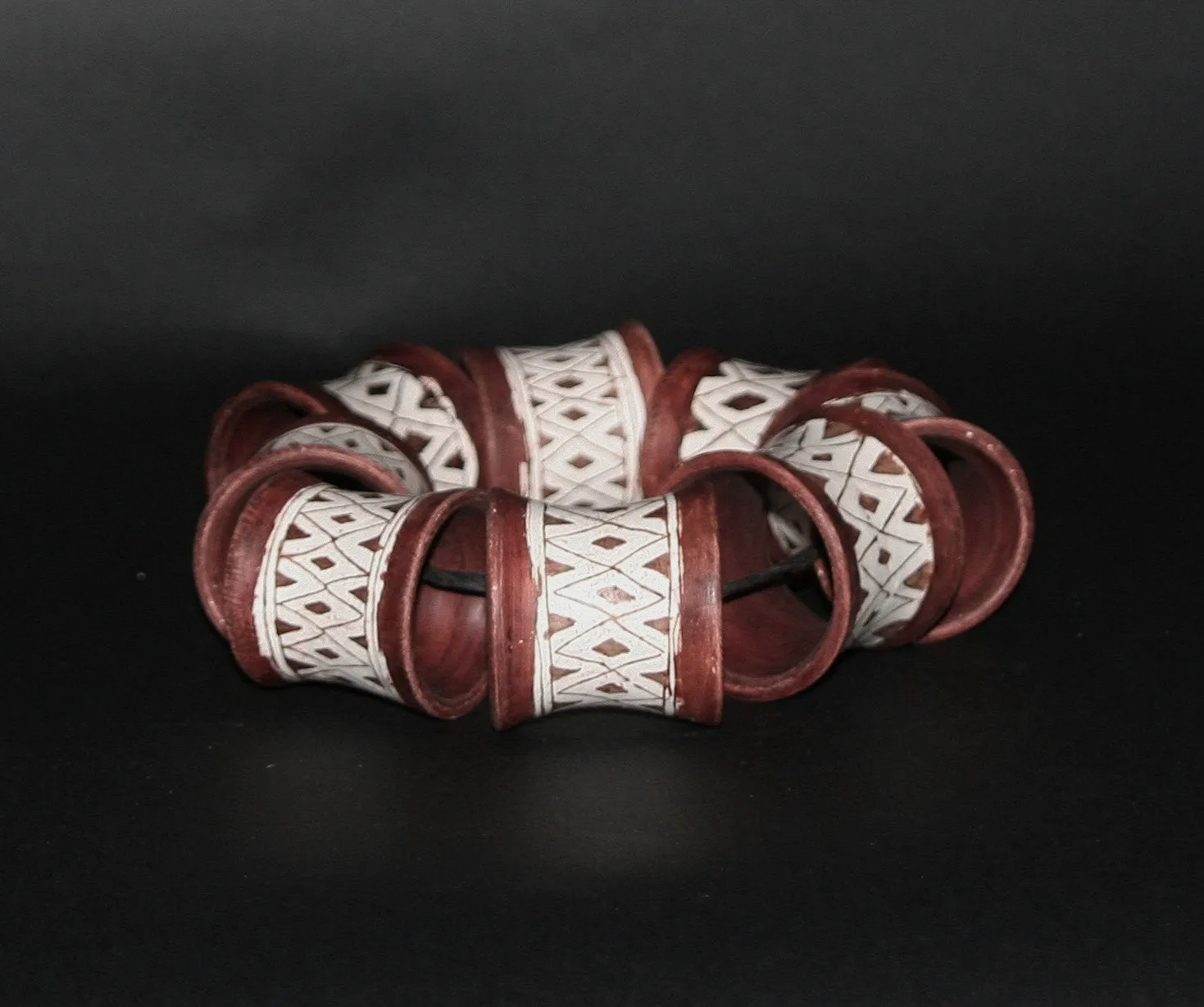 Napkin Rings Clay Pottery Handmade South Africa Set of 8