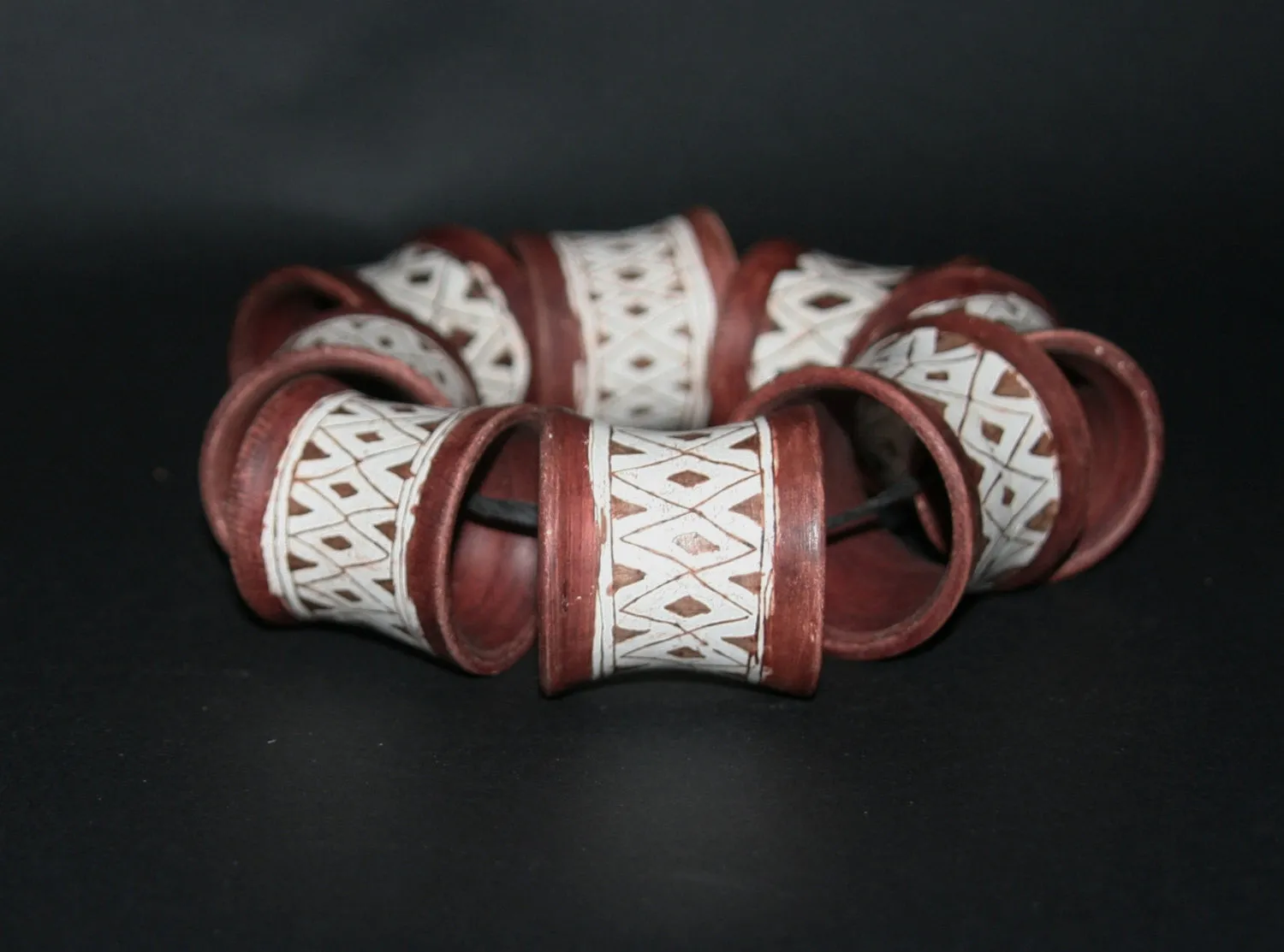 Napkin Rings Clay Pottery Handmade South Africa Set of 8