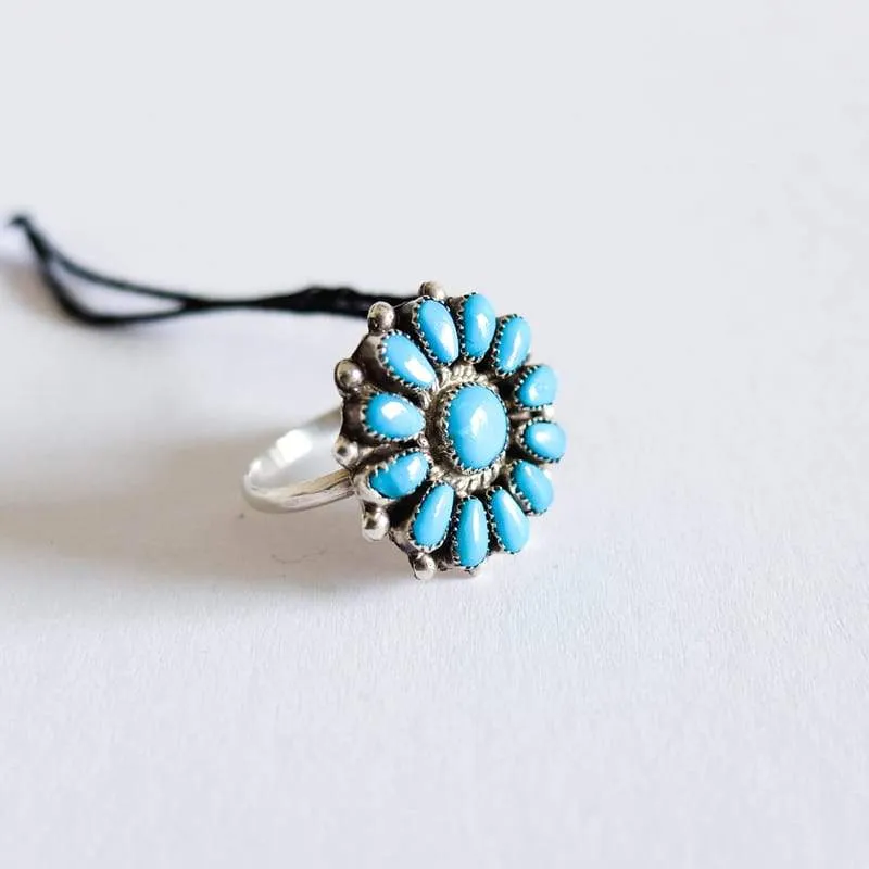 Native American Turquoise Ring (Sizes 7-8)