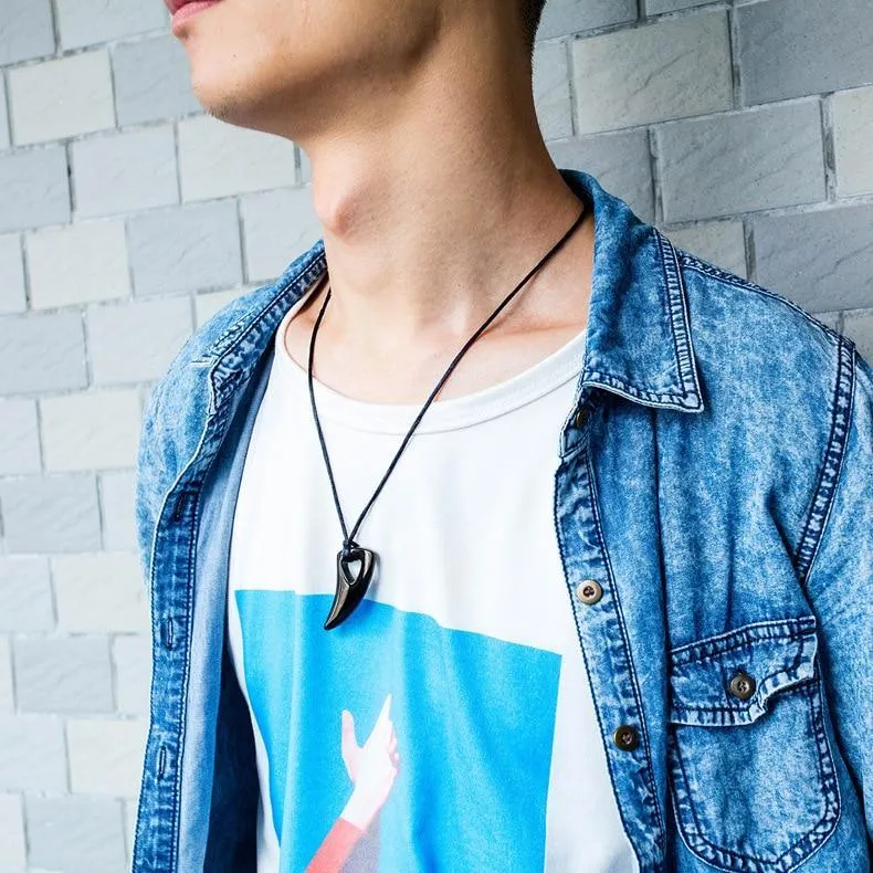 Natural Black Obsidian Carving Wolf Head Amulet Pendant Free Necklace Obsidian Blessing Lucky Pendants Fashion Jewelry