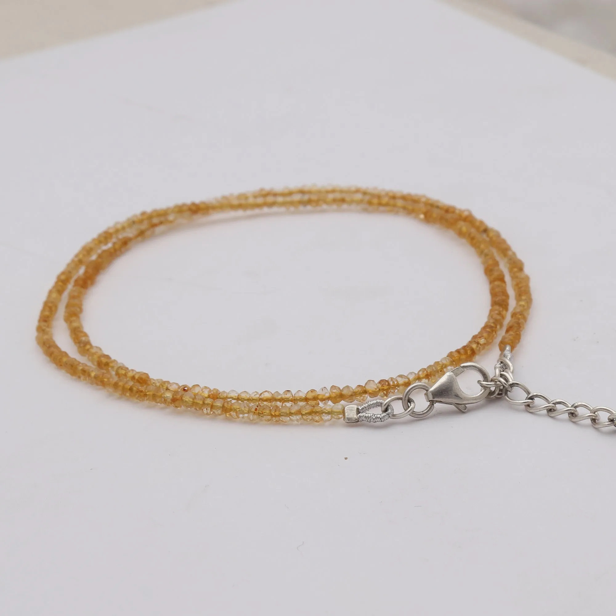Natural Citrine Beads Necklace