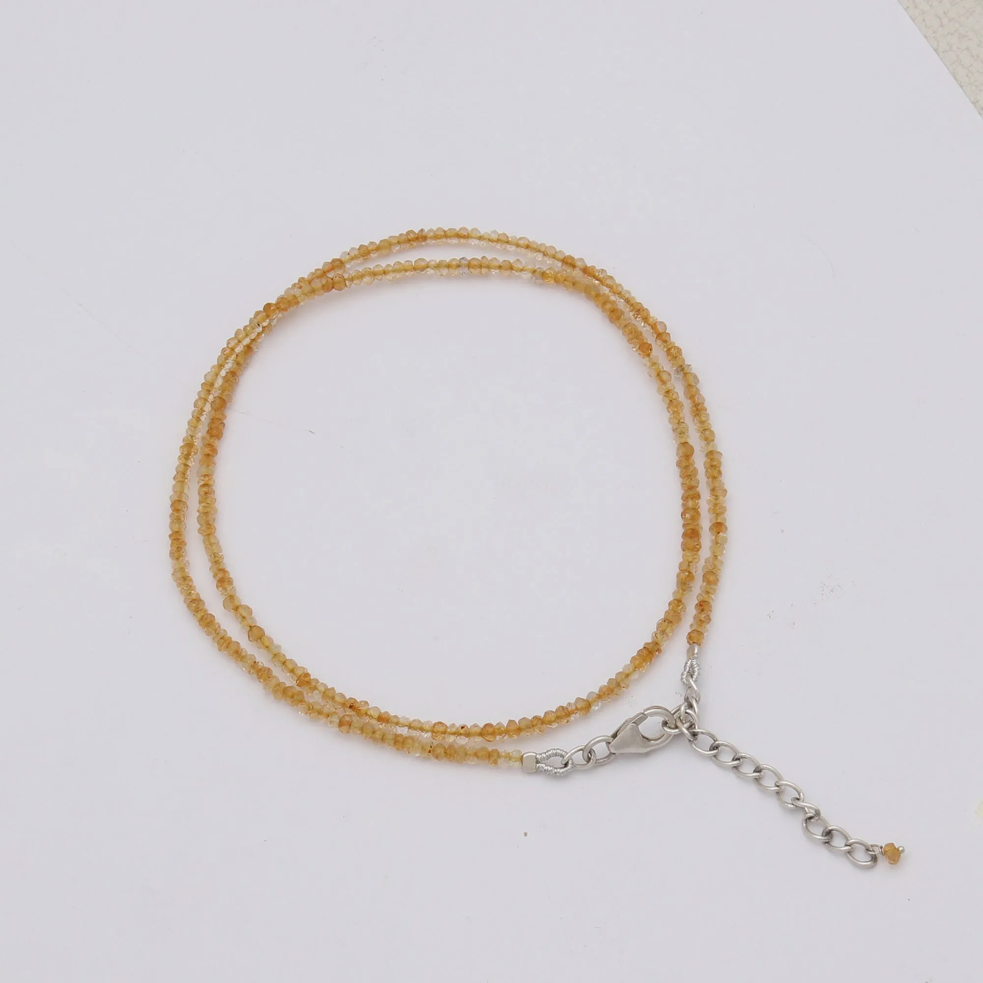 Natural Citrine Beads Necklace