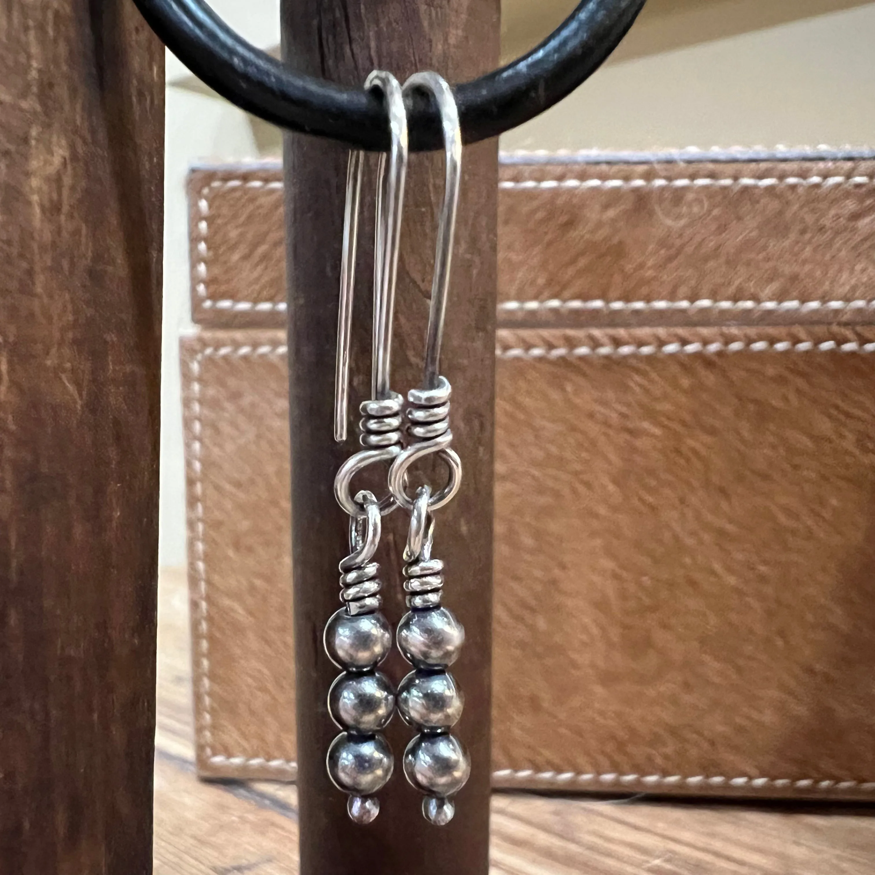 Navajo Pearl Dangle Earrings