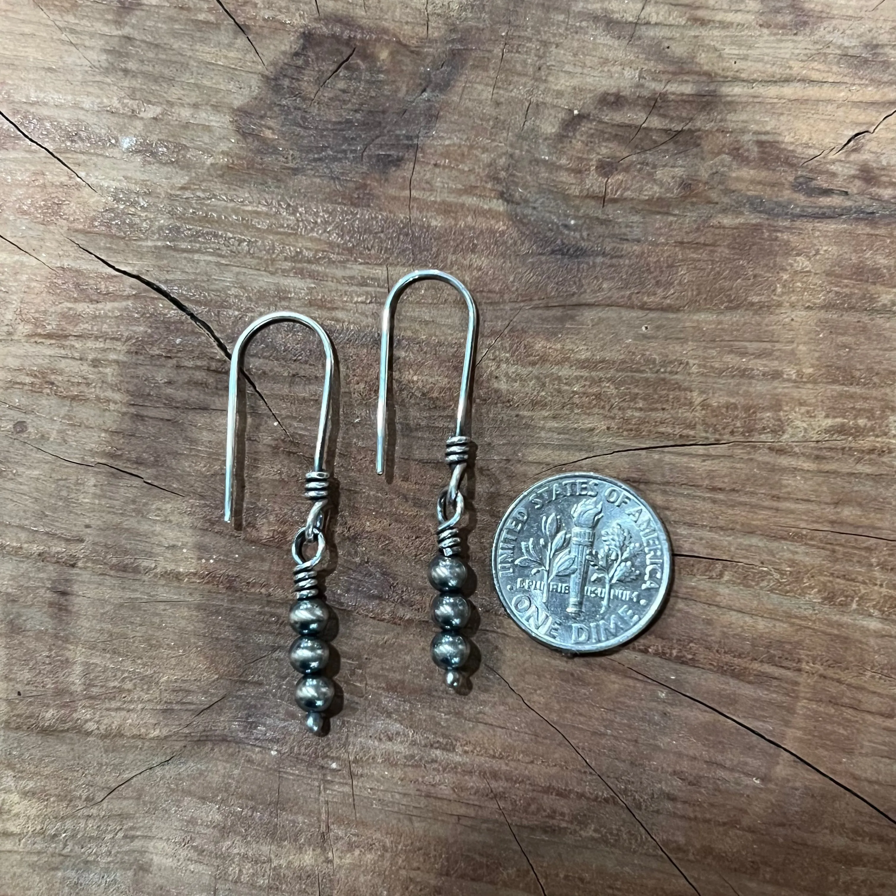 Navajo Pearl Dangle Earrings