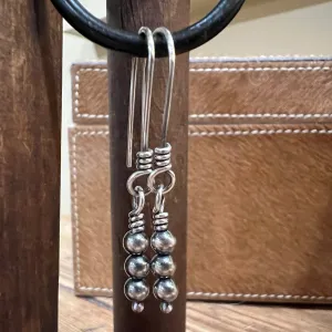Navajo Pearl Dangle Earrings