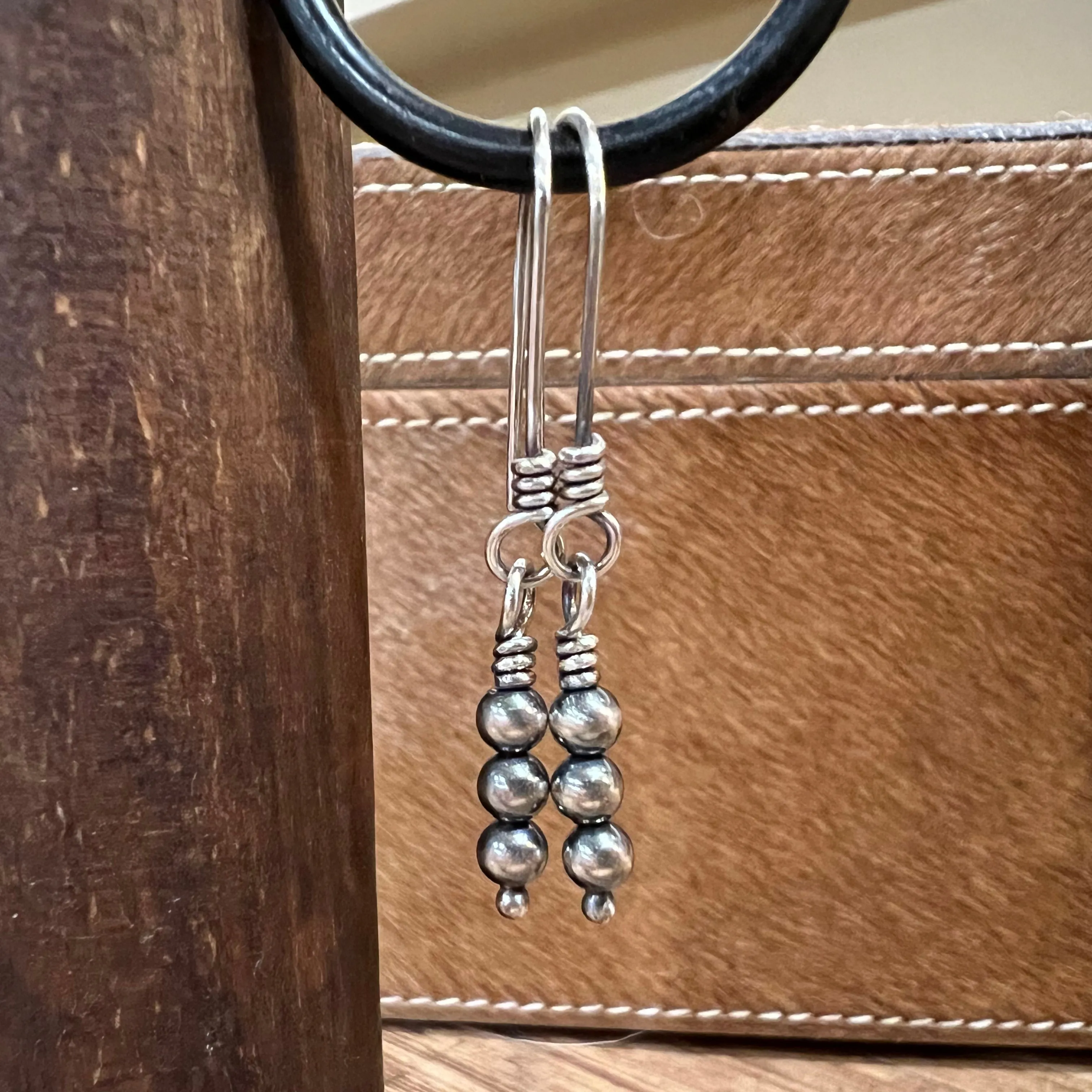 Navajo Pearl Dangle Earrings