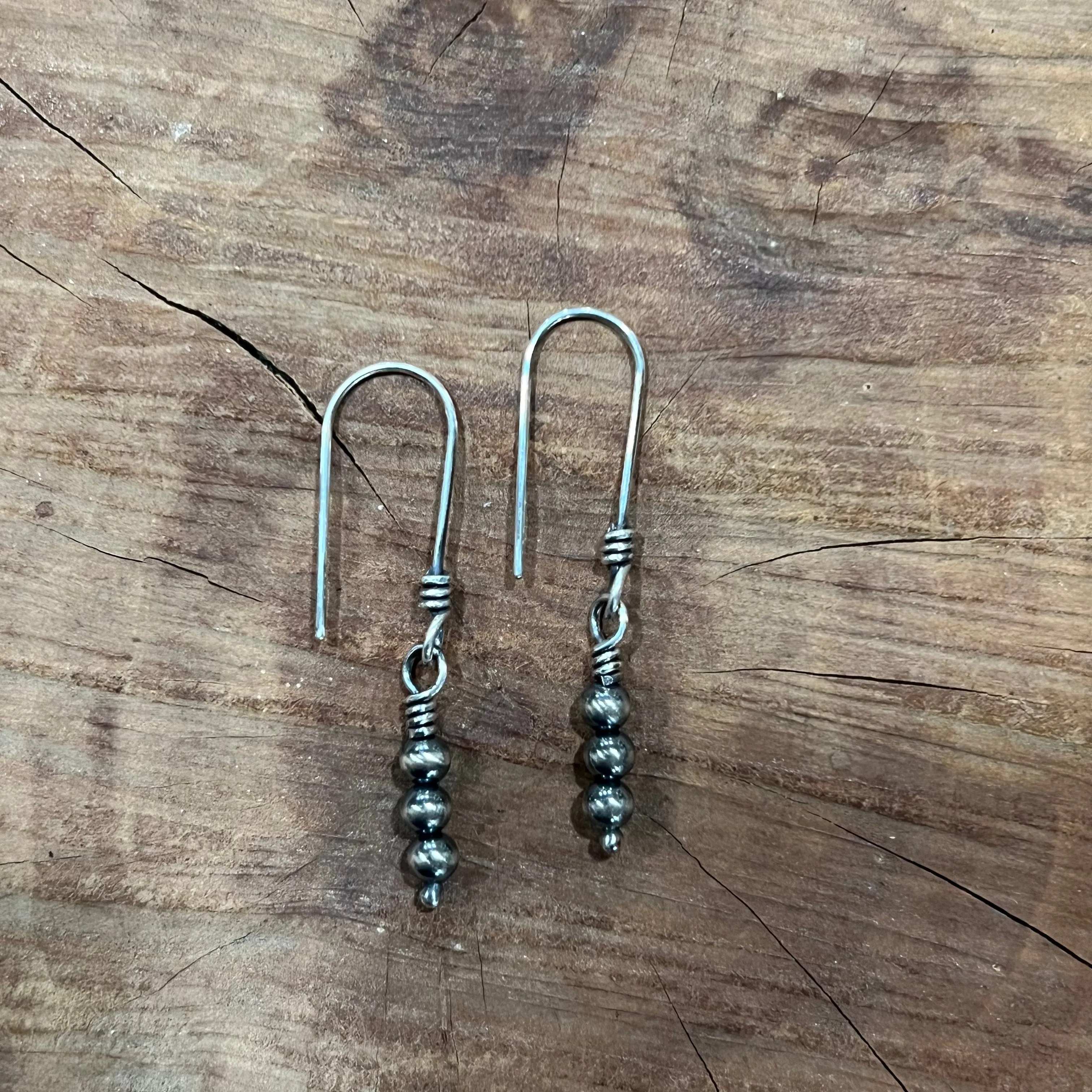Navajo Pearl Dangle Earrings