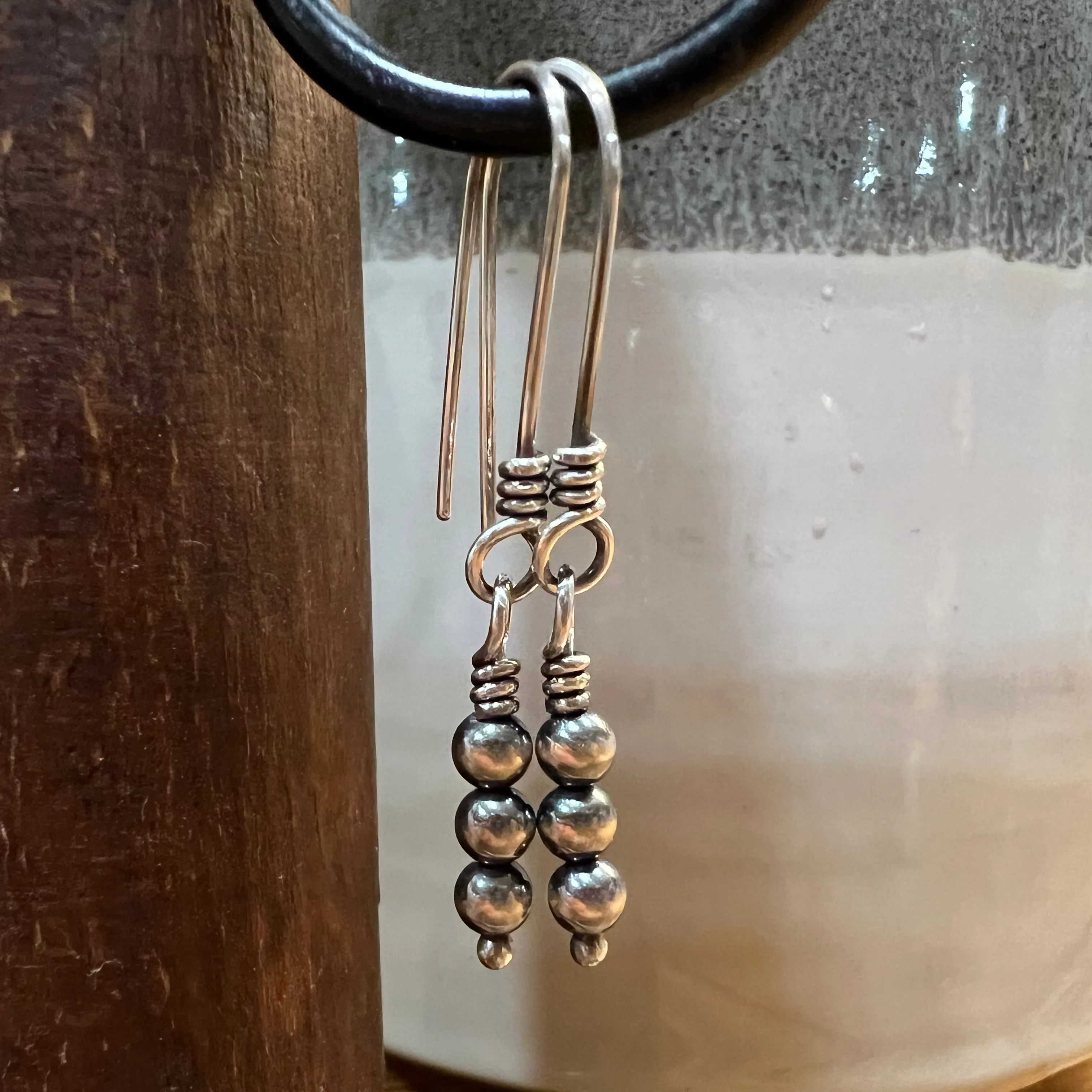 Navajo Pearl Dangle Earrings