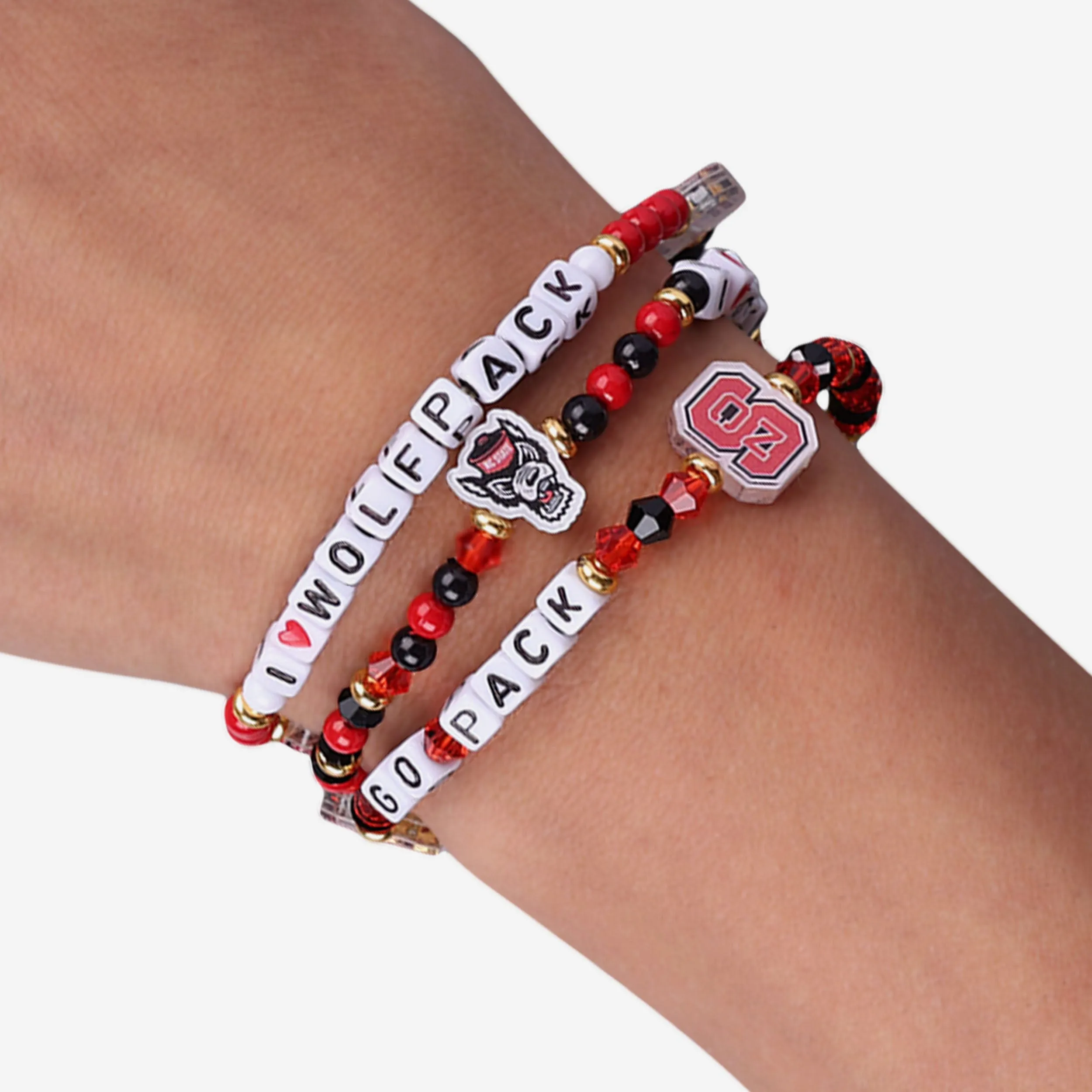 NC State Wolfpack 3 Pack Friendship Bracelet