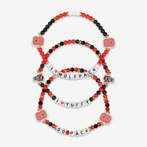 NC State Wolfpack 3 Pack Friendship Bracelet