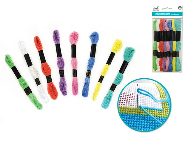 Needlecrafters: 8m Cotton Embroidery Floss 8 Hanks/pkg