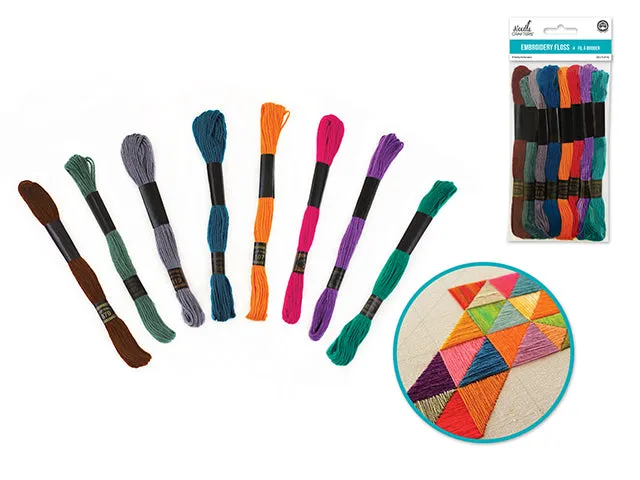 Needlecrafters: 8m Cotton Embroidery Floss 8 Hanks/pkg