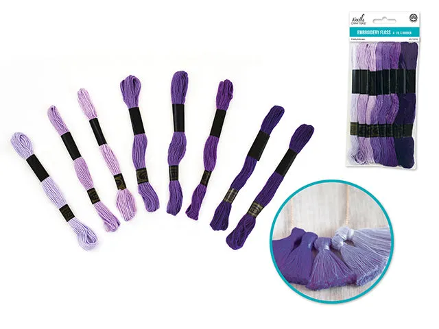 Needlecrafters: 8m Cotton Embroidery Floss 8 Hanks/pkg