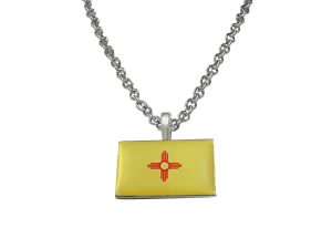 New Mexico State Flag Pendant Necklace
