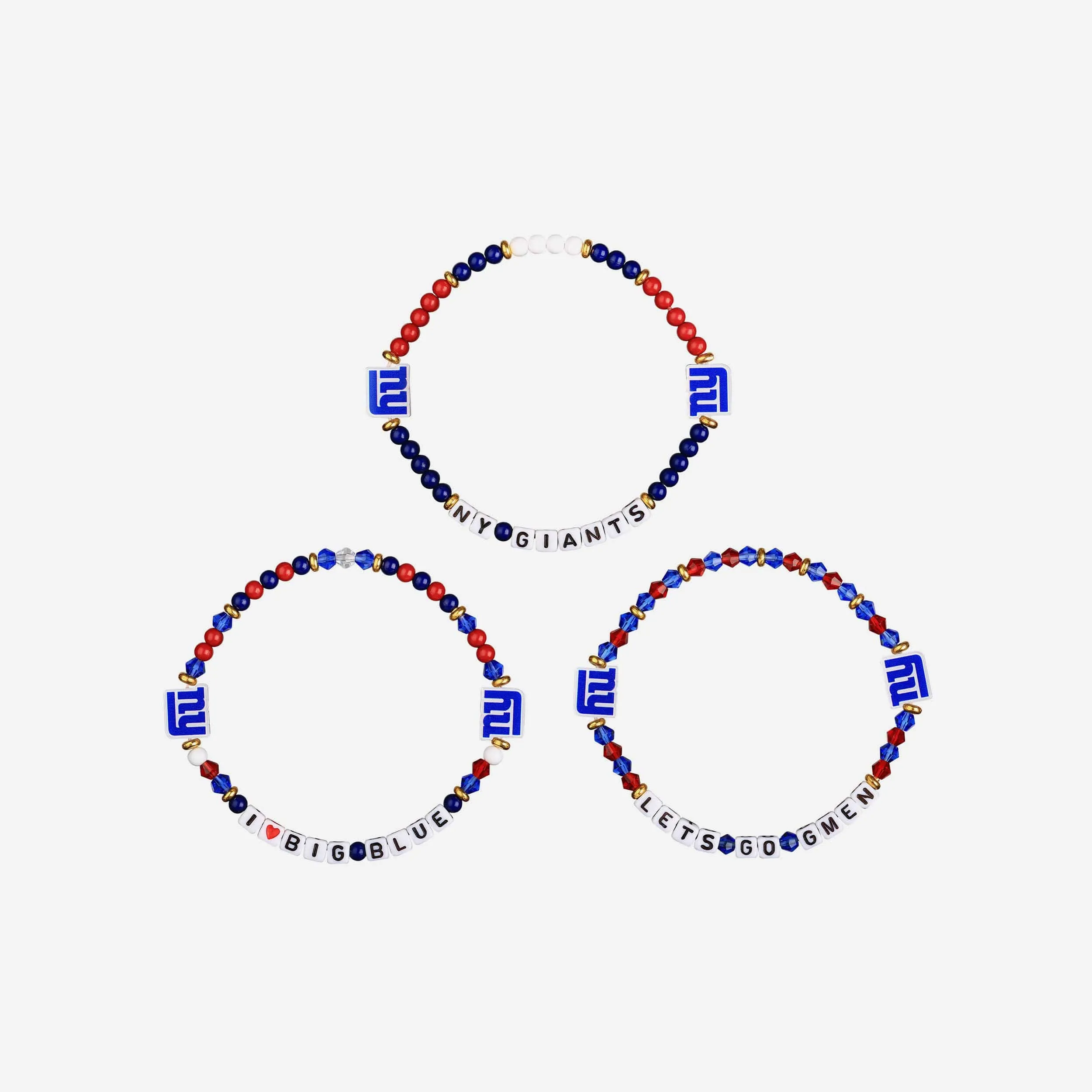 New York Giants 3 Pack Friendship Bracelet