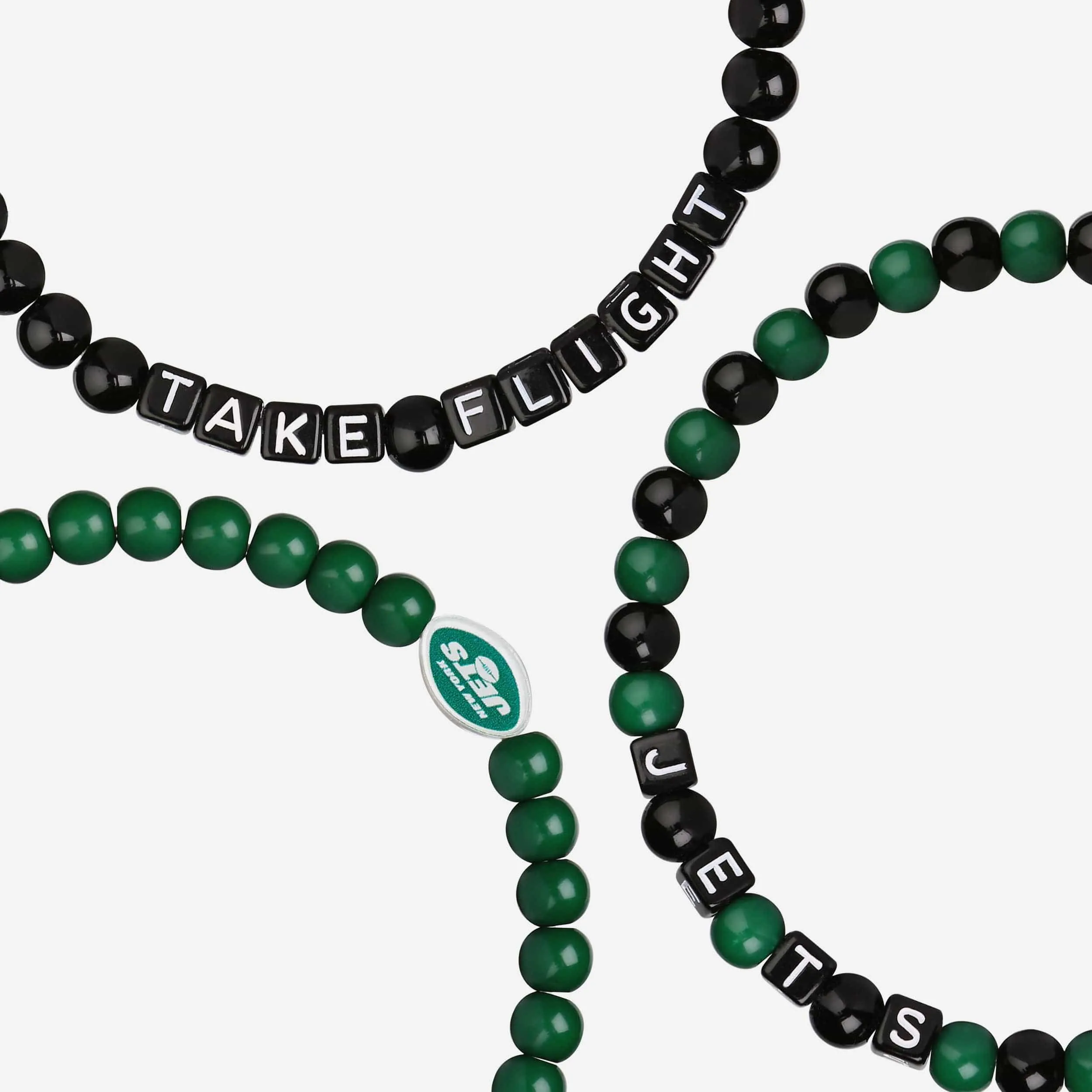 New York Jets 3 Pack Beaded Friendship Bracelet