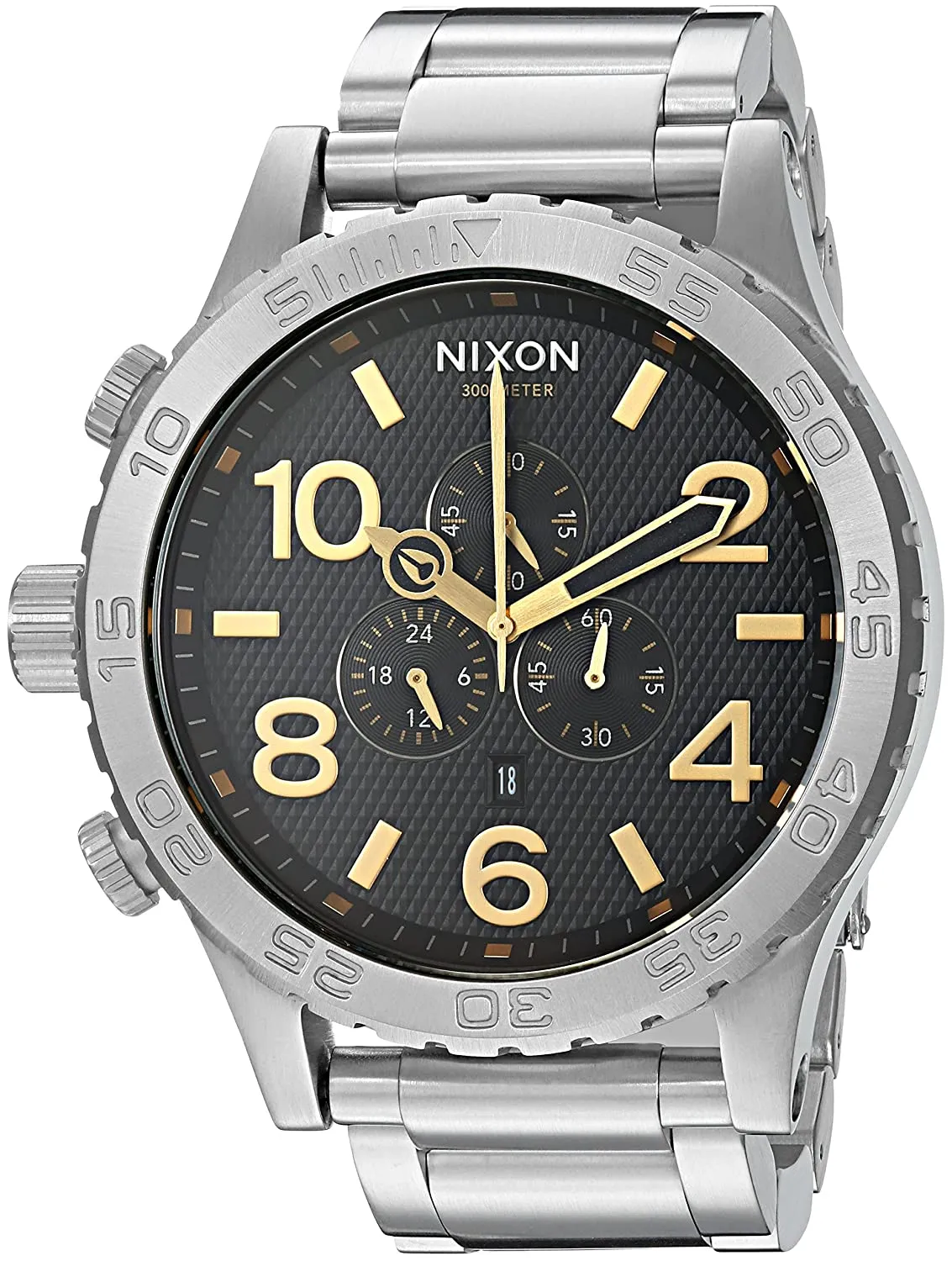 Nixon 51-30 Chronograph Silver Men's Watch Men's Watch A083-2730
