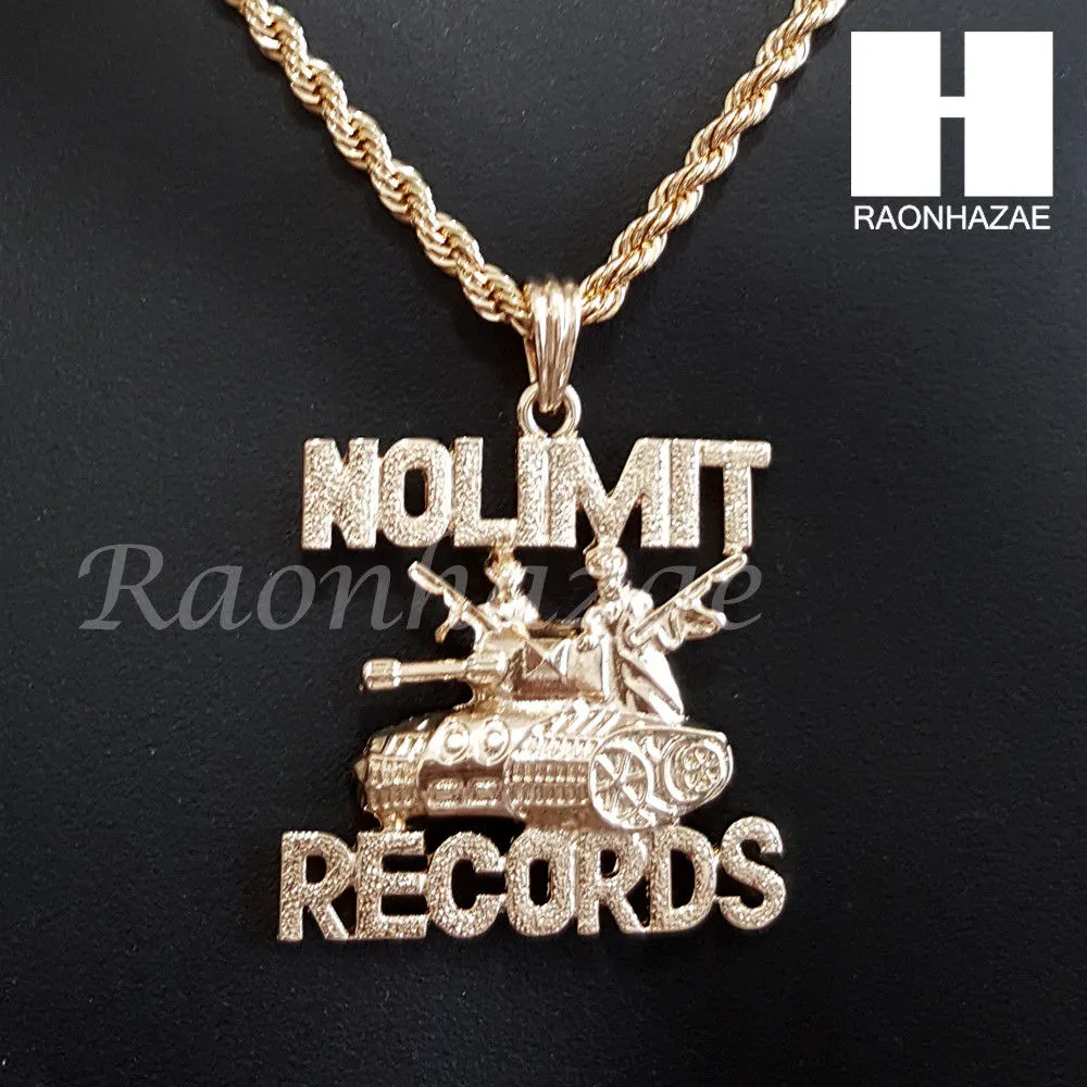 NO LIMIT RECORDS CHAIN DIAMOND CUT 30" CUBAN LINK CHAIN NECKLACE S072S