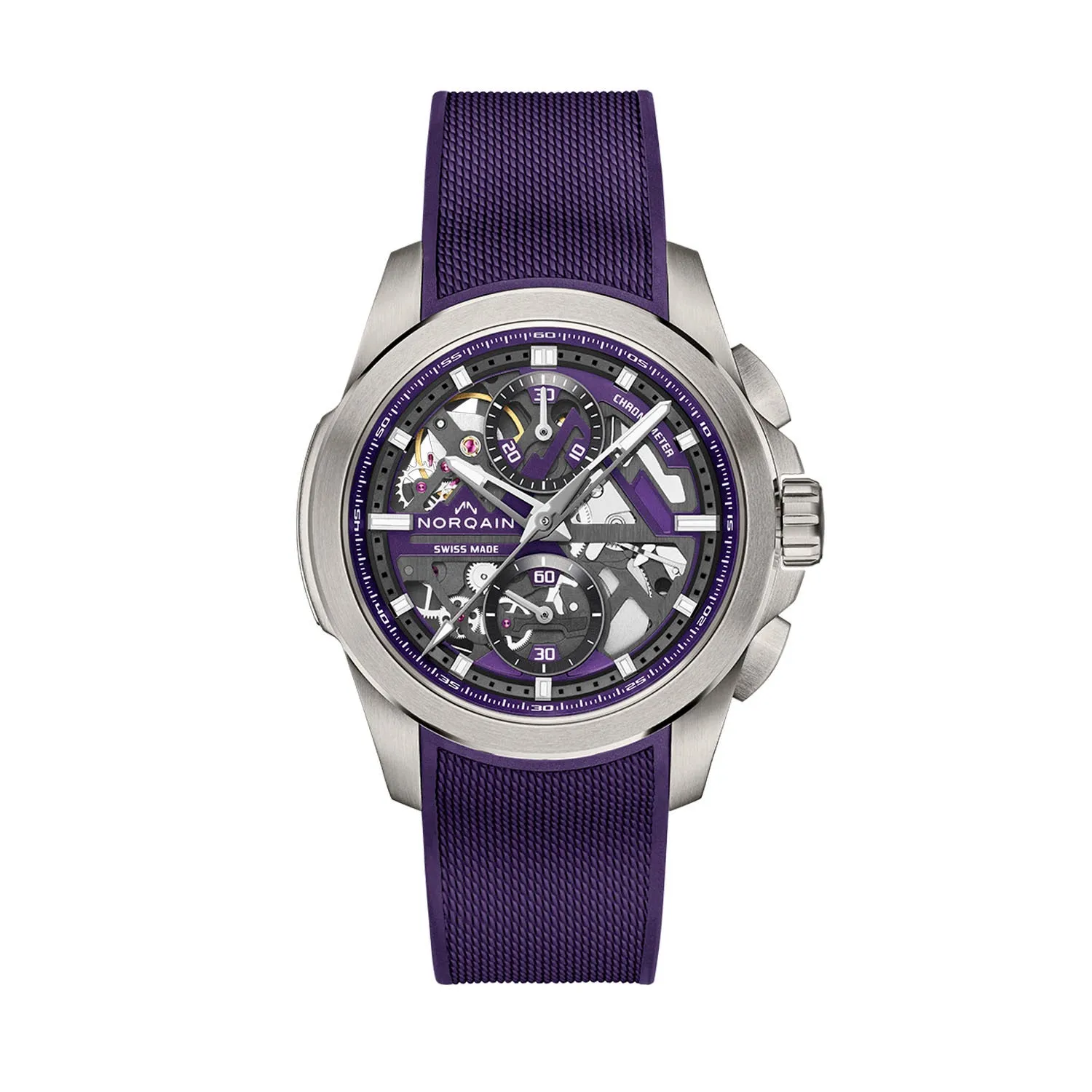 NORQAIN Independence Skeleton Chrono Automatic – NNT3200C/P320/322CHPR.20TN
