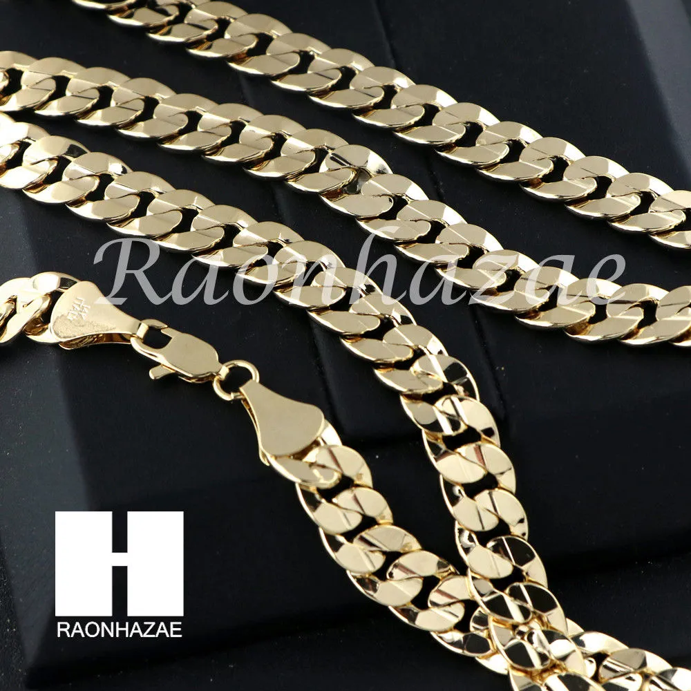 NUGGET DOG TAG ROPE CHAIN DIAMOND CUT 30" CUBAN LINK CHAIN NECKLACE S59