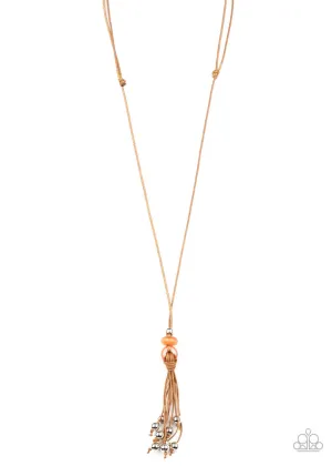 Ocean Child Orange Paparazzi Necklace