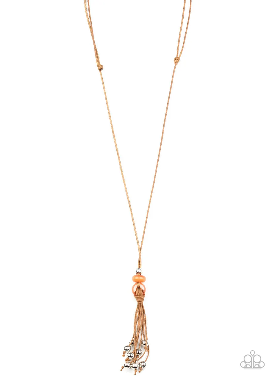 Ocean Child Orange Paparazzi Necklace
