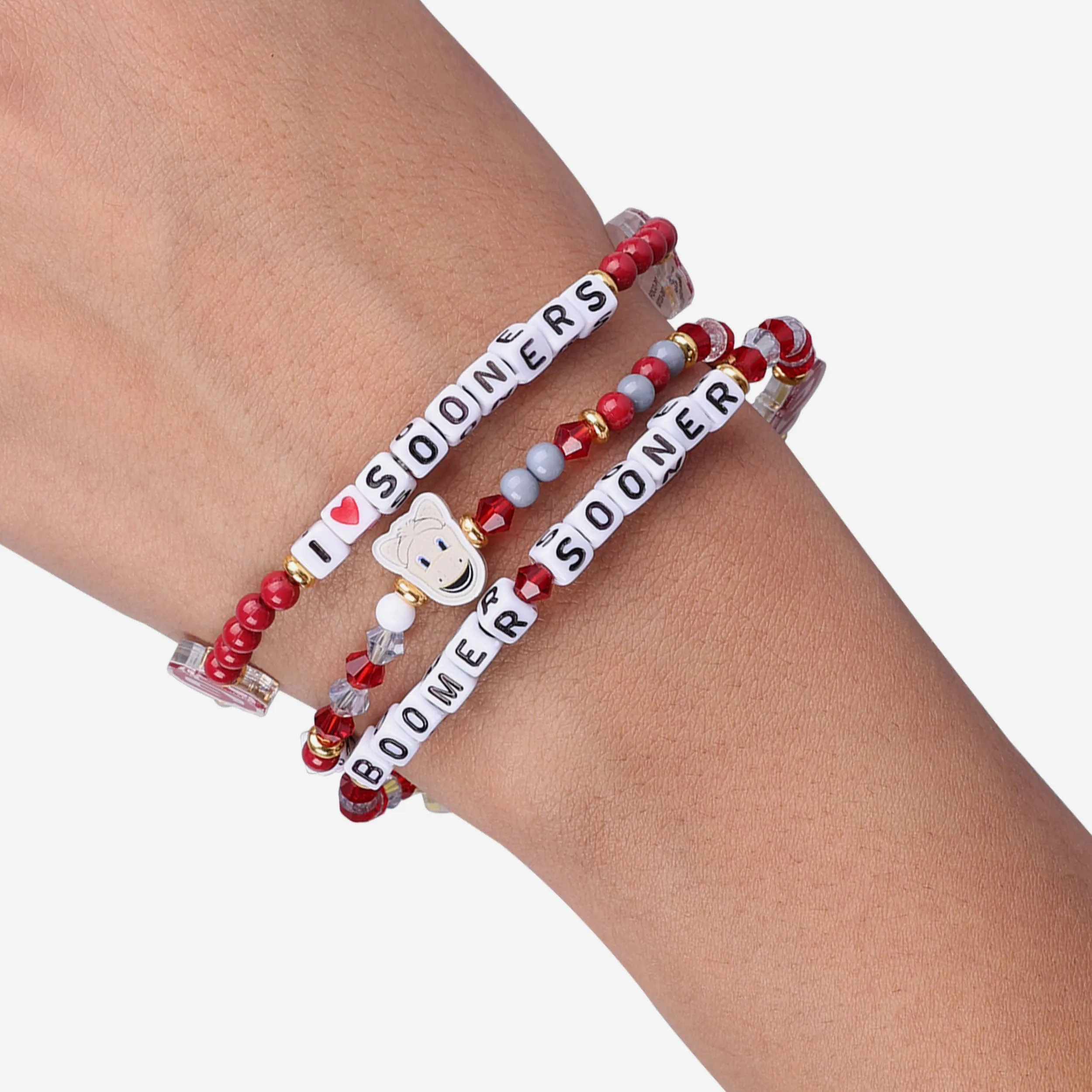 Oklahoma Sooners 3 Pack Friendship Bracelet