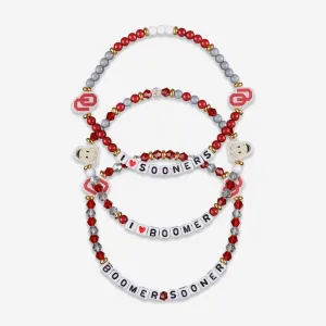 Oklahoma Sooners 3 Pack Friendship Bracelet