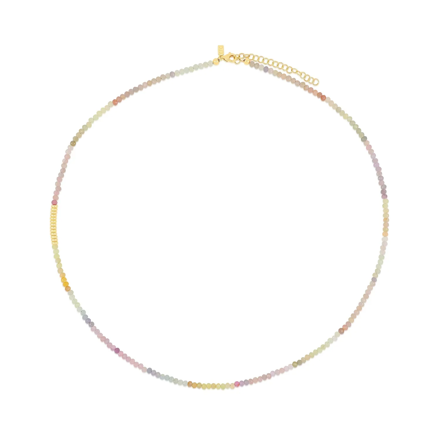 Ombré Sapphire Birthstone Bead Necklace & Triple Wrap Bracelet