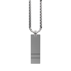 Original Set Your Bar Sterling Silver Double Horizontal Matte/Polished Design