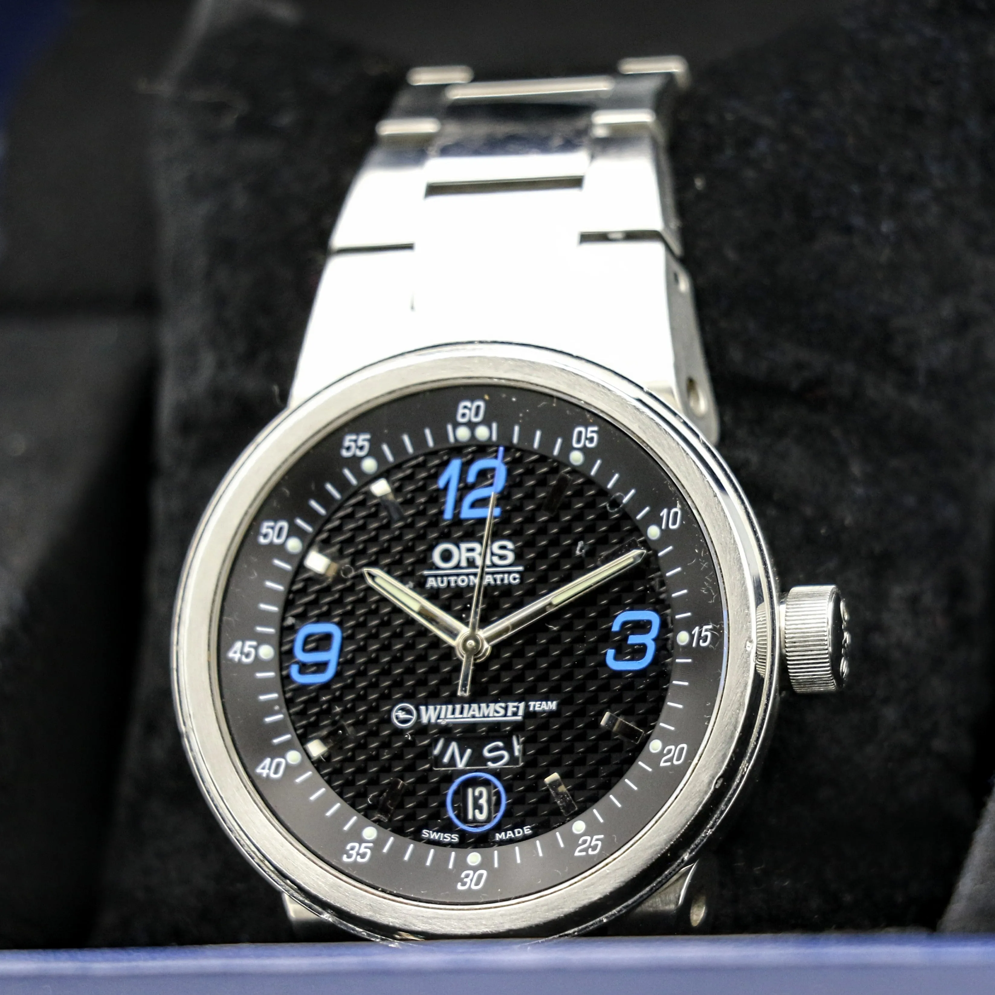 ORIS Williams F1 Team Automatic Day/Date Wristwatch Caliber 635 25 Jewels Watch