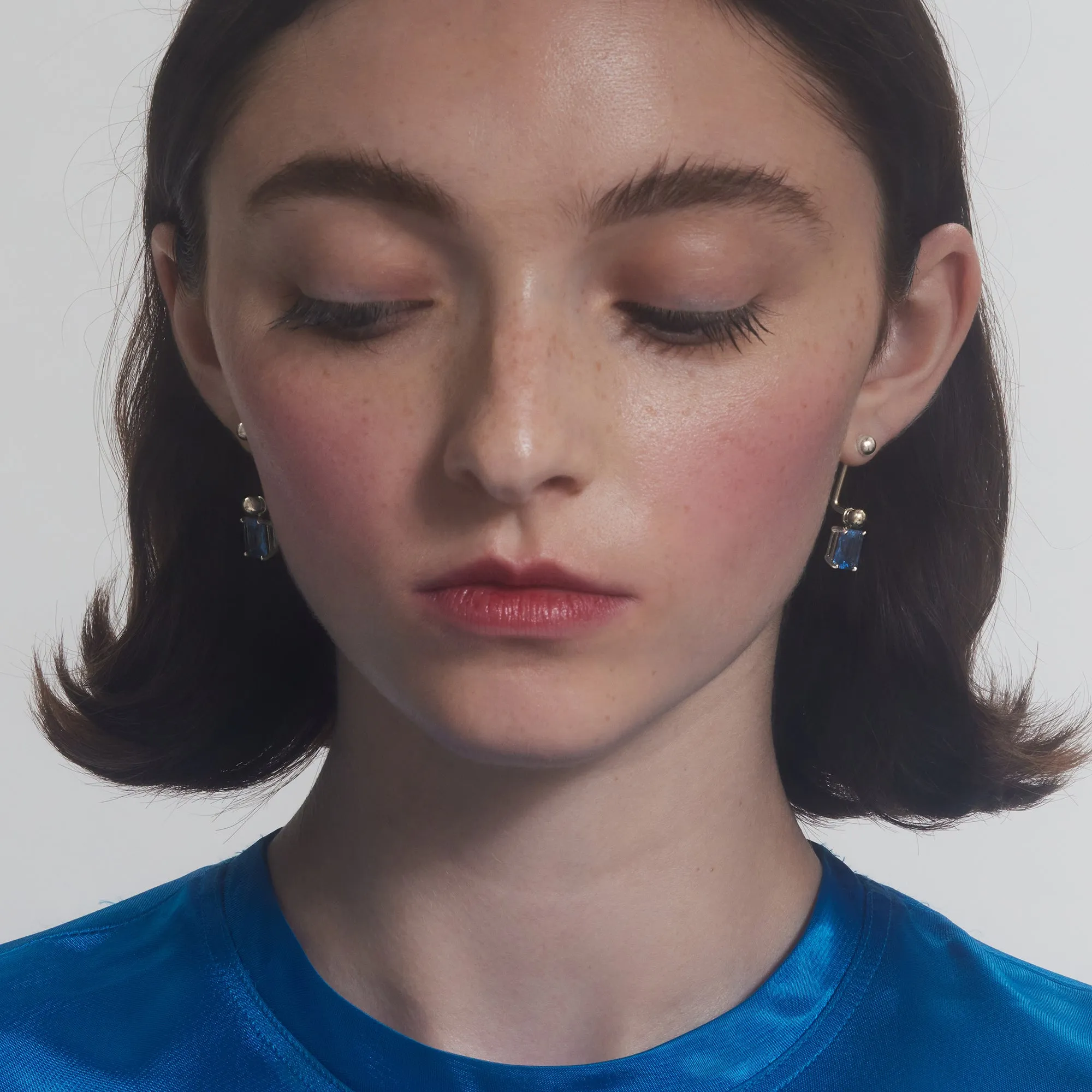 Osian Bracket Earrings in Silver